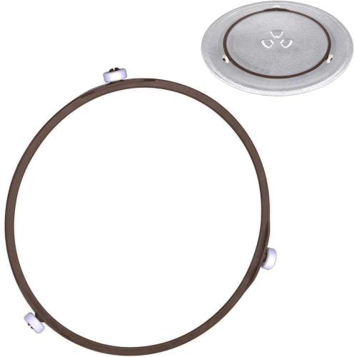 7 Inch Microwave Turntable Ring Microwave Roller Ring, Glass Plate Tray Support Holder, Replacement Inner Ring - for Microwave Oven Glass Turntable Plate, Roller Height 14 mm