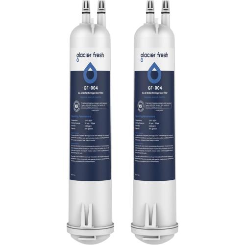 GLACIER FRESH EDR3RXD1 Refrigerator Water Filter, Compatible with 4396841, KAD3RXD1, WHR3RXD1, 4396841, 4396710, Filter 3, 46-9083,46-9030, 9030, 9083 Refrigerator Water Filter, 2 Pack