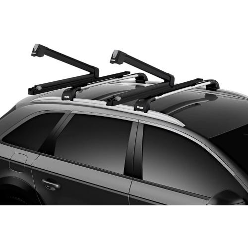 Thule SnowPack Extender Ski/Snowboard Rack (6pr/4 Boards), Black