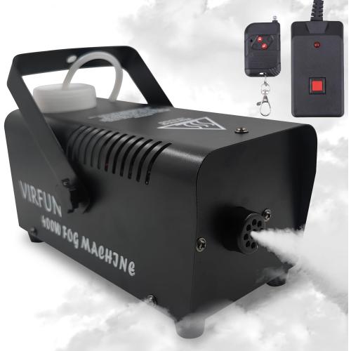 Fog Machine, Smoke Machine with Wireless&Wired Remote Control for Halloween, Party, Outdoor, Indoor and Stage Effect, 400W