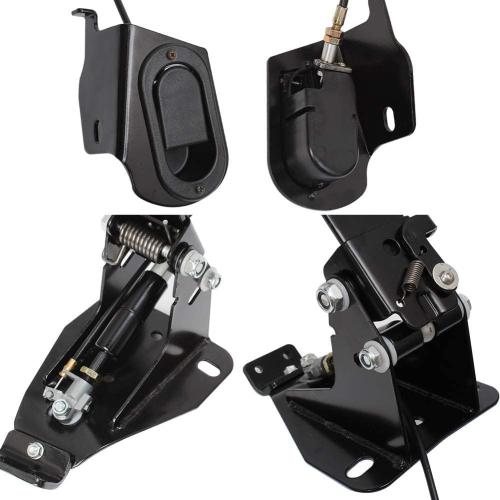 H RUO Adjustable Rider Backrest with Pad for Harley Touring Road King Street Glide FLHR FLHX 2009-2025 2024 2023 2022 2021