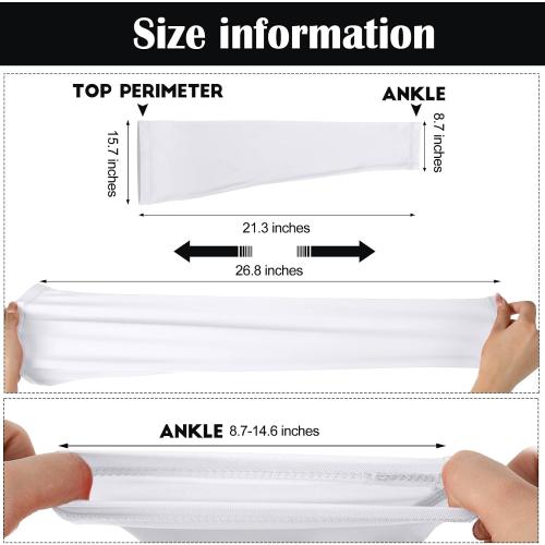 Sizes XL......Leg Sleeves Compression Long Knee Sleeve UV Protect for Men Women Sport Basketball Football