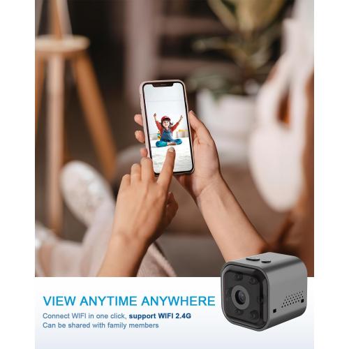 Hidden Camera - 1080P HD WiFi Wireless Security Camera - Nanny Camera - Best Mini Car Cameras for Surveillance - Surveillance Camera with Motion Detection and Night Vision