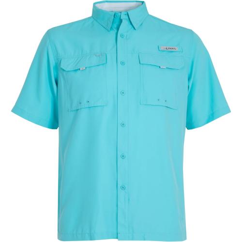 Size 3XL HABIT Men’s Fourche Mountain Short Sleeve River Guide Fishing Shirt - UPF 40  UV Protection