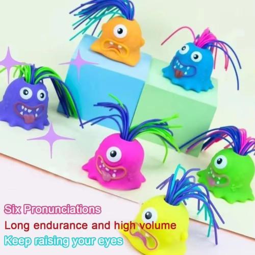 Screaming Hair Pulling Toy - Stress Relief & Funny Gag Gift for Teens Adults, Home Office Party Use, Pull Hair Scream Sound, Anxiety Relief Novelty Gifts for Friends (Green)