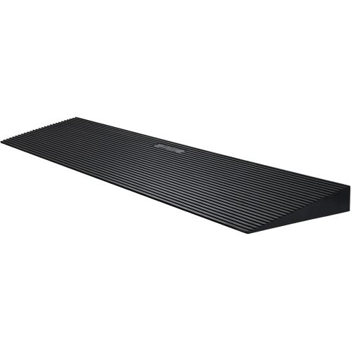 VEVOR 1.6 Rise Cuttable Threshold Ramp for Doorways, 35.4 Wide Natural Rubber Wheelchair Ramp, Non-Slip Solid Rubber Ramp with Double-Sided Tape for Doorways,Driveways,Bathroom,Smooth Tile