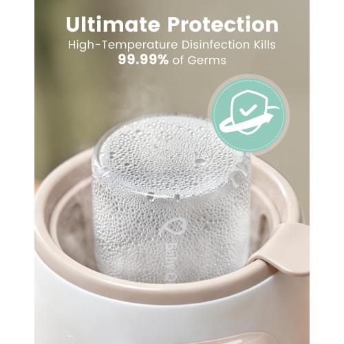 Grownsy 8-in-1 OG Fast Bottle Warmer with Timer, Blush