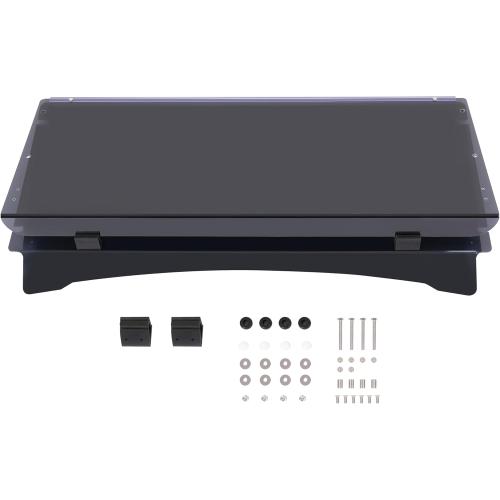 HECASA Tinted Golf Cart Windshield Compatible with ICON I20 I40 I60 I20L I40L I60L Folding Fold down Golf Cart Windscreen Plastic Smoke