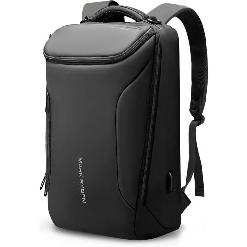 MARK RYDEN Business Backpack for Men, Waterproof High Tech Backpack with Sport Car Shape Design and USB Charging Port, Travel Laptop Backpack Fits 17.3 Inch Notebook (YKK-2 Pockets)