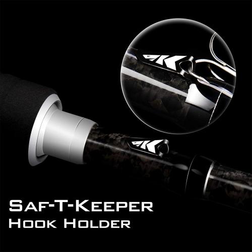 KastKing Perigee II Spinning & Casting Fishing Rods, Fuji O-Ring Line Guides, 24 Ton Carbon Fiber Casting and Spinning Rods - Two Pieces,Twin-Tip Rods ‼️used ‼️product comes with tape around one of the rods‼️