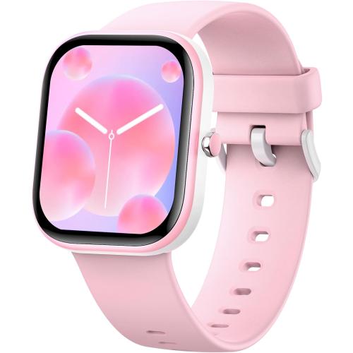 Kids Watch with Fitness Tracker No Phone/APP Needed,19 Sport Mode,1.5 DIY Dial,IP68 Waterproof,Sleep Monitor,Pedometers,Heart Rate,Great Birthday Gift for Boys Girls Teens 6-14 (Pink)