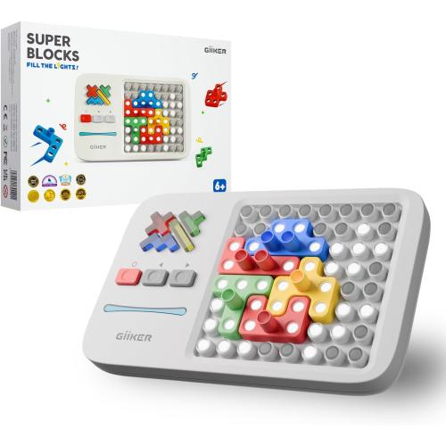 GiiKER Super Blocks STEM Toys – Pattern Matching Puzzle Game with 1000  Challenges, Brain Teaser Toy for Kids & Teens, Travel Game & Birthday Gift for Boys and Girls