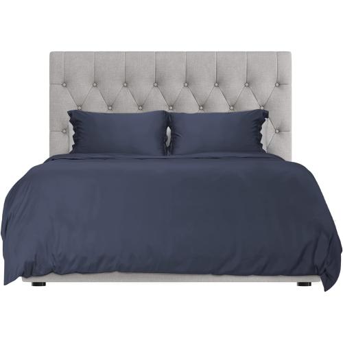 Hotel Sheets Direct Duvet Cover Bed Linen Set, 3 -Piece Set, Navy Blue, Full