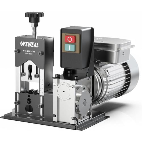 Automatic Wire Stripping Machine, 0.06''–1.18'' Copper Stripper | Heavy-duty aluminum frame auto stripper for scrap copper, Romex cable, industrial & DIY wire recycling
