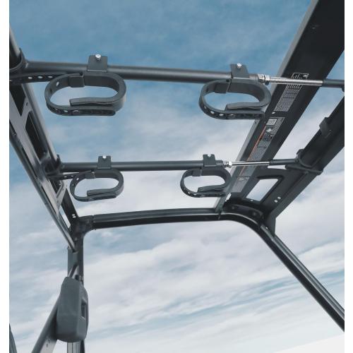 KEMIMOTO UTV Overhead Tool Holder, Hunting Tool and Bow Rack for 23 - 32 in Roll Bars Depth, Compatible with Polaris Ranger, Mule