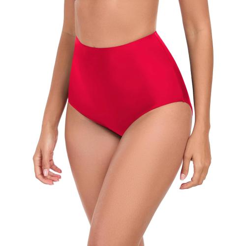 RELLECIGA Women's High Waisted Bikini Bottom Full Coverage Tummy Control Swimsuit Bottoms