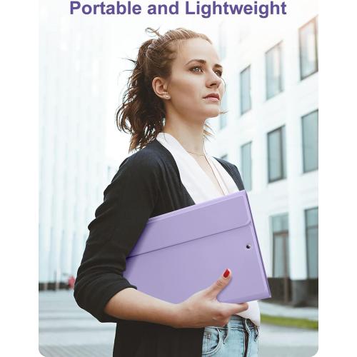 Hamile for iPad 9th Generation Case with Keyboard 10.2 Inch - Backlit Wireless Detachable Folio Keyboard Cover with Pencil Holder for iPad 8th Gen/7th Gen/iPad Pro 10.5/iPad Air 3rd Gen (Purple)