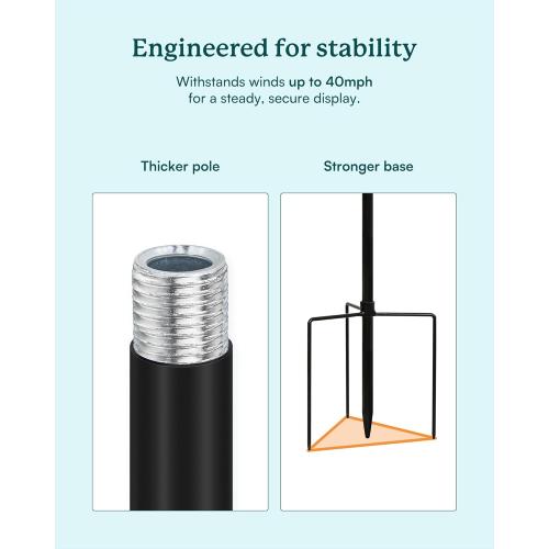 Wind Spinners Outdoor - Metal Windmill for Yard, Garden Spinners with Stake, Yard Art, Ideal Lovely Gift for Family Friends(13'' W x 54'' H)