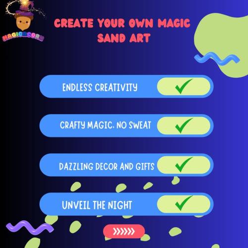 MAGICACORN Glow Sand Art Kit for Kids – DIY Creative Craft Activity, Sand Art Bottle with Glow-in-The-Dark Effect, Arts and Crafts Gift for Kids Age 5-12, Fun Busy Activity, Gift Ideas (Heart Bottle)