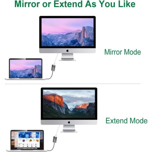 USB-C to Mini DisplayPort Adapter, USB Type C (Thunderbolt 3) to Mini DP 4K Cable Adapter for MacBook Pro, iMac/iMac Pro, LED Cinema Display and More [Advanced Chip]