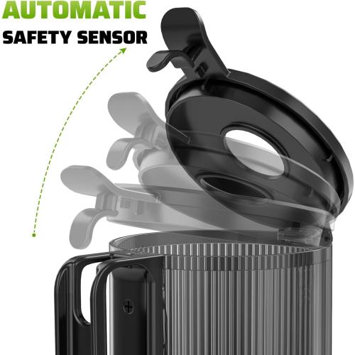 Cold Press Juicer, 5.8 Wide Feed Chute Juice Extractor Machine with 400W, High Juice Yield, Slow Masticating Juicer for Whole Vegetables & Fruits, Premium Grey
