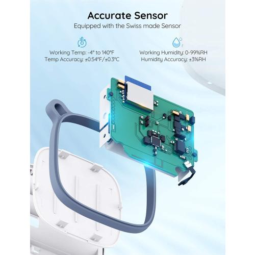 Govee WiFi Thermometer Hygrometer H5179 with App Notification Alert | Humidity temperature sensor, portable. Wireless