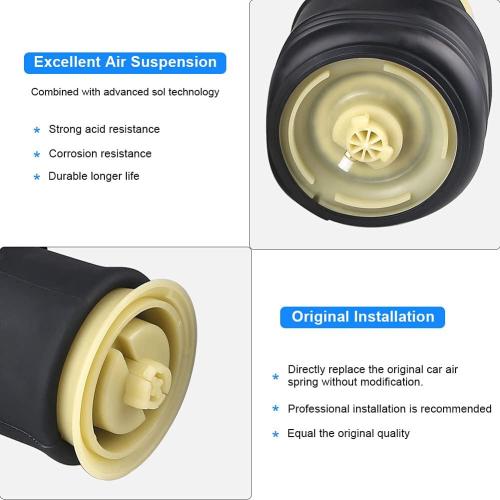 JDMON Replacement for Rear Air Spring kit Suspension Bags Compatible with BMW X5 E70 2007 2008 2009 2010 2011 2012 2013, X6 E71 E72 2008-2014, 37126790080 37126790078, Pair Left & Right