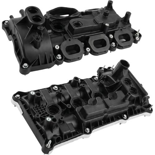 Engine Valve Cover Set Compatible with Ford F-150 2017-2020, Expedition 2018-2022, Lincoln Navigator 2018-2023, Direct Replace Part # HL3Z6582F HL3Z6582G HL3Z6582E HL3Z6582B