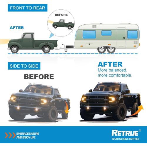 RETRUE Rear Air Bags Suspension Kit for 2017-2026 F250 F350 F450 Truck Towing, 5000 Lbs of Load Leveling Capacity, Replacement for Firestone 2625 Ride Rite Airbags for Trucks Rear Suspension