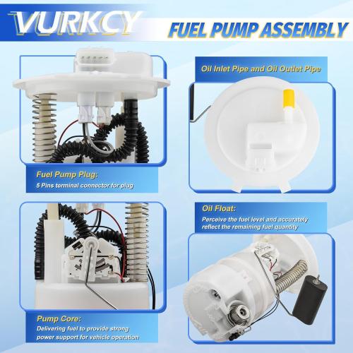Vurkcy Electric Fuel Pump Module Assembly for 2007-2014 Nissan Cube & Versa