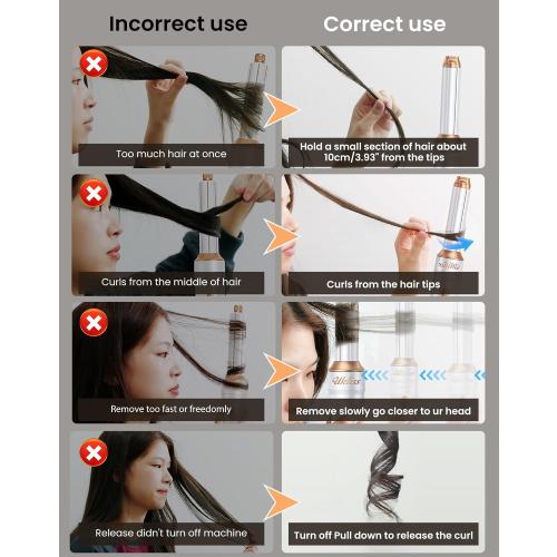 UKLISS Hair Dryer Brush 7 in 1，110000 RPM Hair Dryer with Diffuser for Curly & Twisted Hair Professional Ionic Brush Blow Dryer for Salon-Quality Styling, White Gold