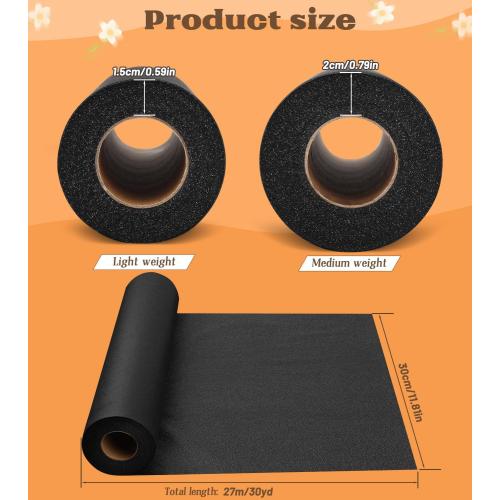 ZMAAGG Medium Weight Black Fusible Interfacing for Sewing, 11.6 X 30yd Iron-On Interfacing, Fusible Fabric for Sewing and DIY Crafts Supplies