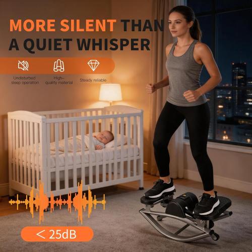 Rock Stair Steppers for Exercise at Home Aerobic Step Platform Side to Side Rocking Fitness Machines Steper up Box for Workout Mini Portable Gym Rocker Escalones para Hacer Ejercicio