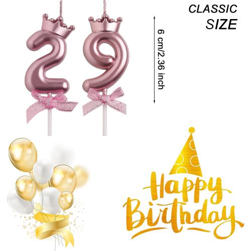 29 Birthday Candle, 92 Birthday Candle for Cake