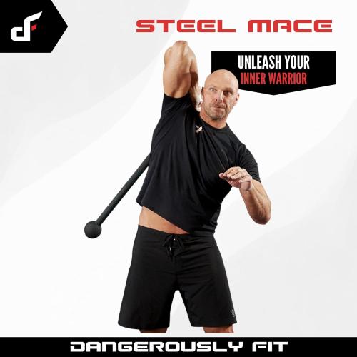 Steel Mace Bell - 7lb to 60lb Macebell for Men & Women - Exercise Strength Training & Full Body Fitness Workouts - Premium Maces for Home & Gym Training