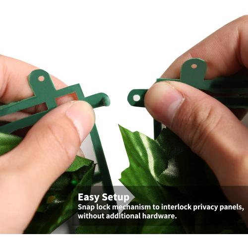 Artificial Ivy Privacy Fence Screen 158 x 39 Inch Faux Ivy Fence, Expandable Privacy Wall Screen Ivy Leaves Hedge Fence Panels for Decoration, Garden, Indoor, Outdoor, Backyard