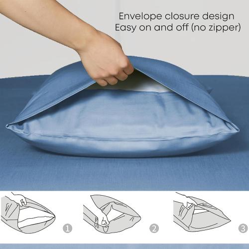 Size King Color Blue  Austrian Eucalyptus Tencel King Sheets Set-Premium Lyocell Cooling Super Breathable Silk Soft Deep Pocket 16 Sheets, Anti Pilling 4Pc Bed Sheets Set (King, Bahamas Blue)