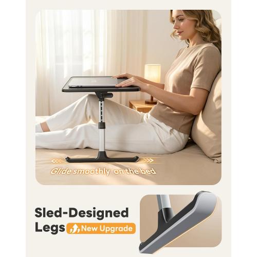 SAIJI Height & Angle Adjustable Lap Desk Laptop Stand for Bed
