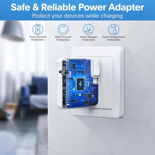 Mac Book Pro Charger - 118W USB C Charger Fast Charger Compatible with MacBook pro/Air, M1 M2 M3 M4, ipad Pro, Samsung Galaxy and All USB C Device, Include Charge Cable