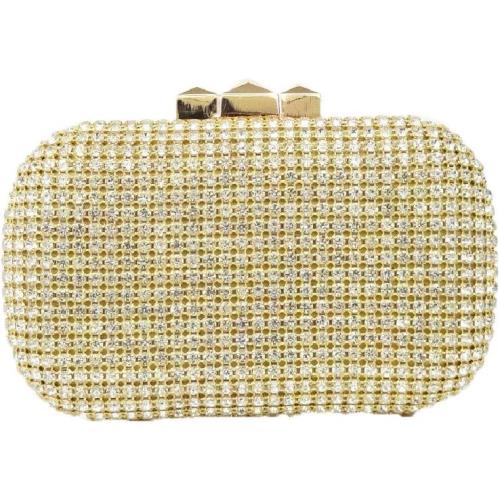 Multi Color Rhinestone Evening Clutch Bag