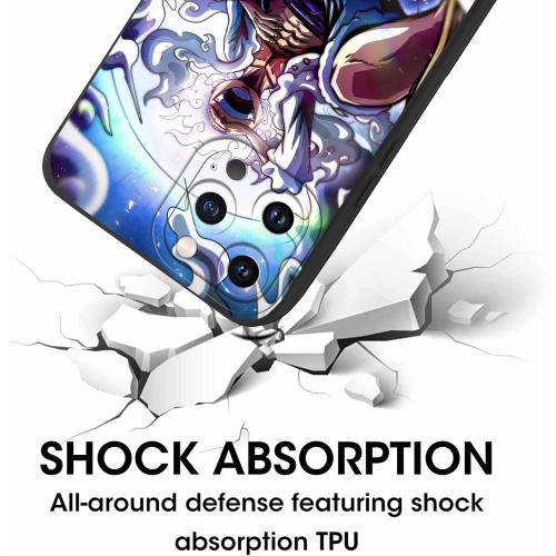 2 Pack Anime Phone Case for iPhone 13 Pro Max 6.7in,Manga Print Aesthetics Cases,Cool Comics Cartoon Design Women Men Girls Boys,Lens Protection Soft Cover Funda iPhone13 Max,Pattern 1