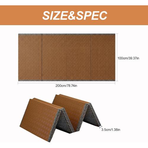 Japanese Tatami Mat, Tatami, Rug, Foldable Mattress, Roll up Rug, Japanese Floor Mattress, Floor Sleeping Japanese Futon Mattress, Meditation Yoga, Zen
