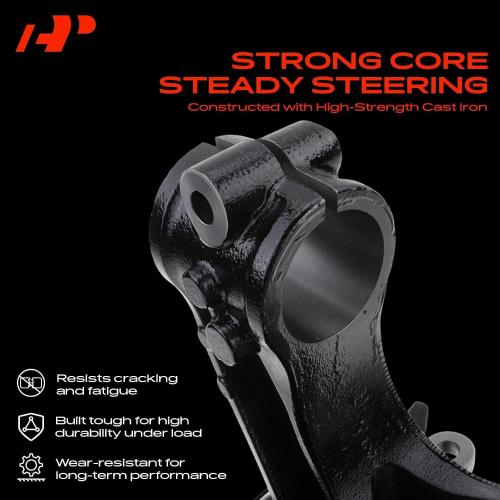 A-Premium Front Left Steering Knuckle & Wheel Bearing Hub Assembly Compatible with Honda Accord 2013 2014 2015 2016 2017, 3.5L, Driver Side, Replaces 51215T2AK01, 45255T2AA00
