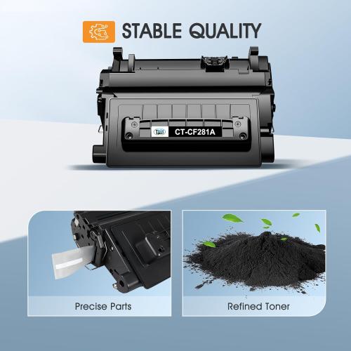 CF281A 81A Black Toner Cartridge 2-Pack Compatible Replacement for HP 81A 81X LaserJet M605 M604 Toner Cartridge for HP Enterprise MFP M605 M604 M604dn M605dn M605x M606 M630 M630f Printer Ink