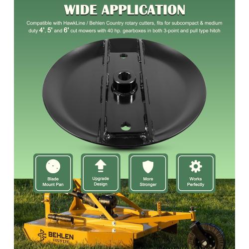 2088028 Upgrade Heavy Duty Reinforced Stump Jumper Perfect for 4', 5' and 6' Cut Rotary Mowers with 40 HP Gearboxes, Black