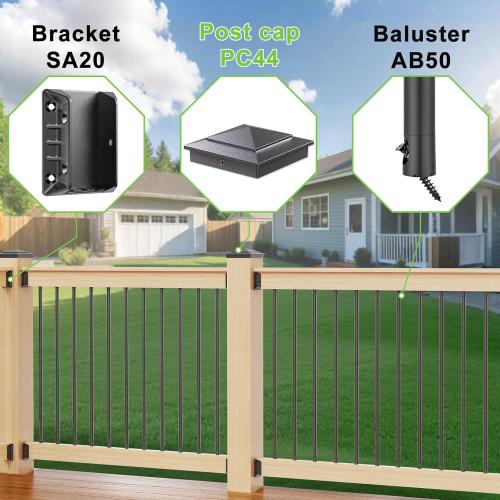 12 Pack Pyramid Aluminum Post Caps for 4x4 Wood Posts (Actual 3.5 x 3.5), Durable Powder-Coated Fence Post Caps for Deck, Patio, Fence, Weather-Resistant, Rust-Proof PC44