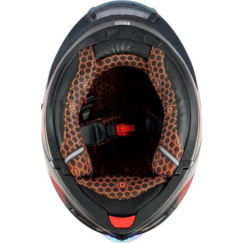 Modular LED DOT Adult Motorcycle Helmet for Street Bike (Red, XL) | 180 Degree Flip Up, Quick Release Visor Sun Shield, 3 Lighting Modes, ABS Shell, Bluetooth Ready