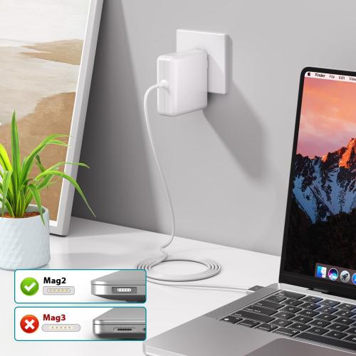 60W Charger for MacBook Pro, 60W Magnetic2 T-Tip Power Adapter Charger Replacement for Mac Pro/air 11/13 Inch (Between 2012-2017)