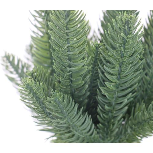 Hananona 50 Pcs Artificial Pine Branches Green Plants Pine Needles DIY Accessories for Garland Wreath Christmas and Home Garden Decor (50, Green)