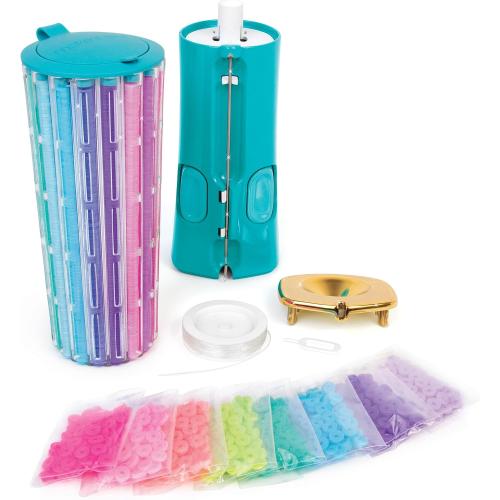 Make It Real: Swift Clicks - Heishi Bracelet Maker - 2047pc, DIY Jewelry Craft Kit, Design & Make 23 Bead Bracelets, Rotate-Click-Wear, Girls Kids 8